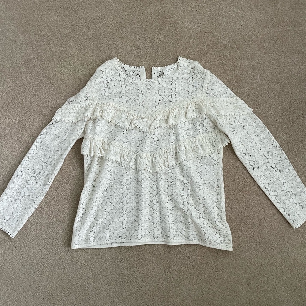 NWOT Sézane Lace Blouse